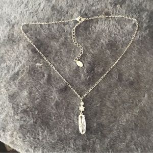 Silvertone / Rhinestone/Crystal  Necklace by 2028